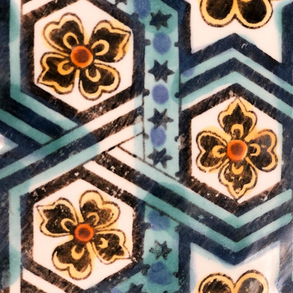 Turquoise Mosaic Side Plates