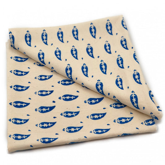 Blue Paisley Napkins