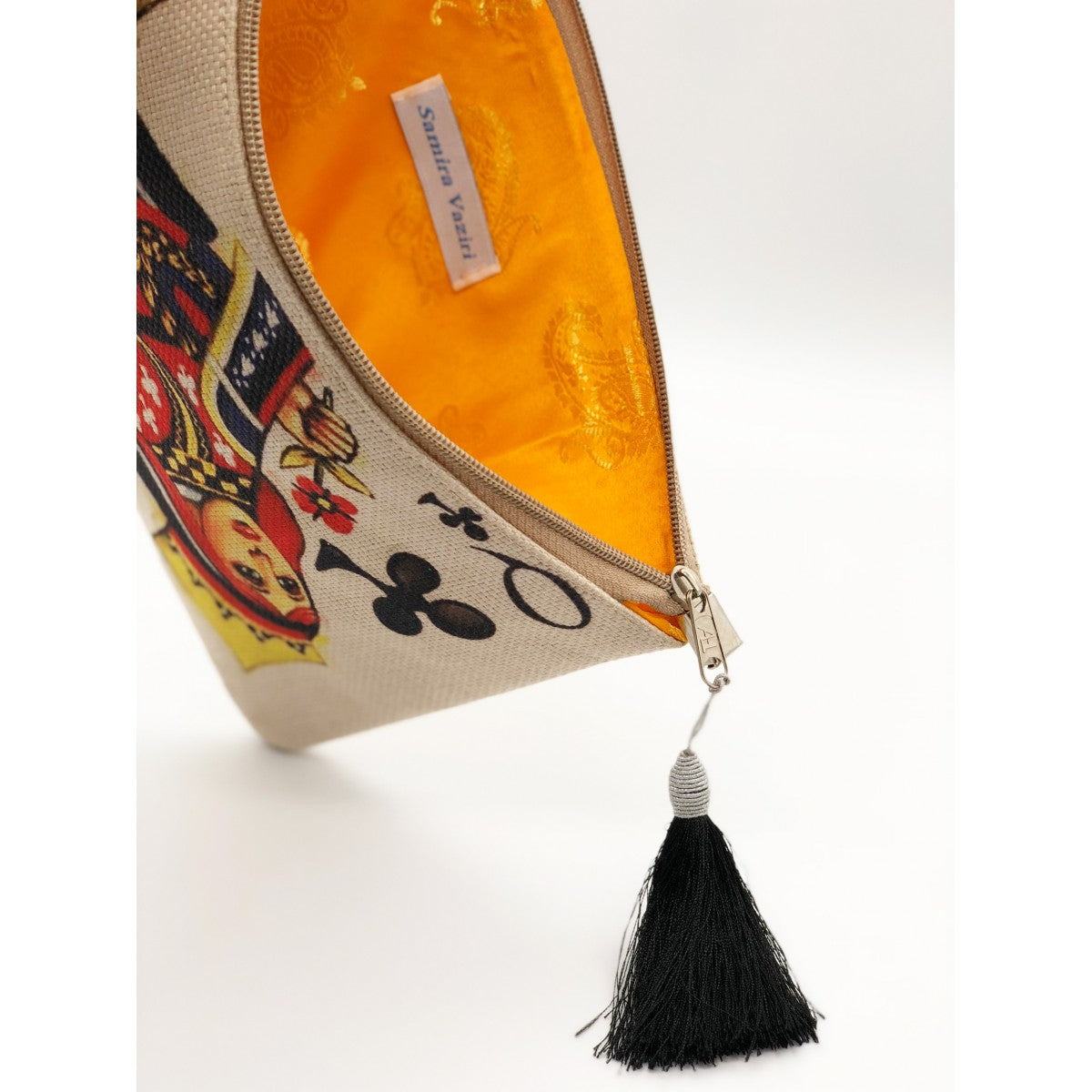 Queen Of Clubs With Black Tassel