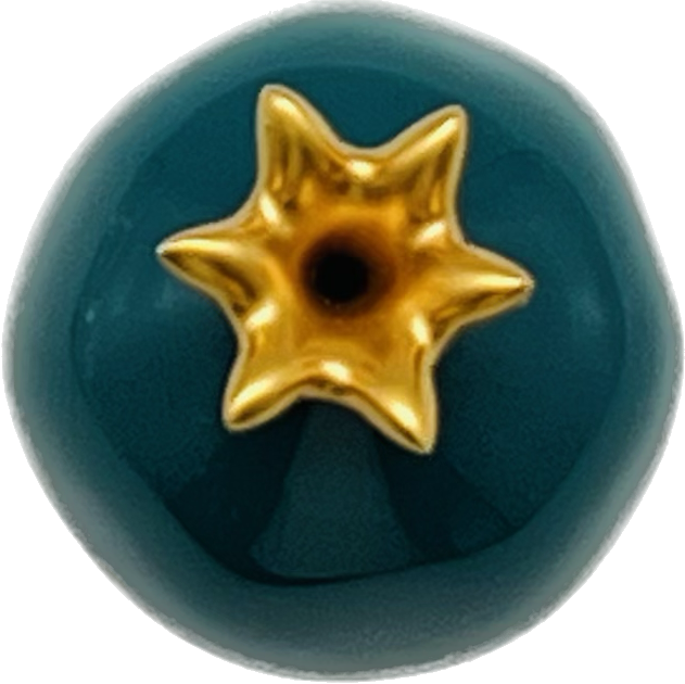 Tiny Ceramic Pomegranate