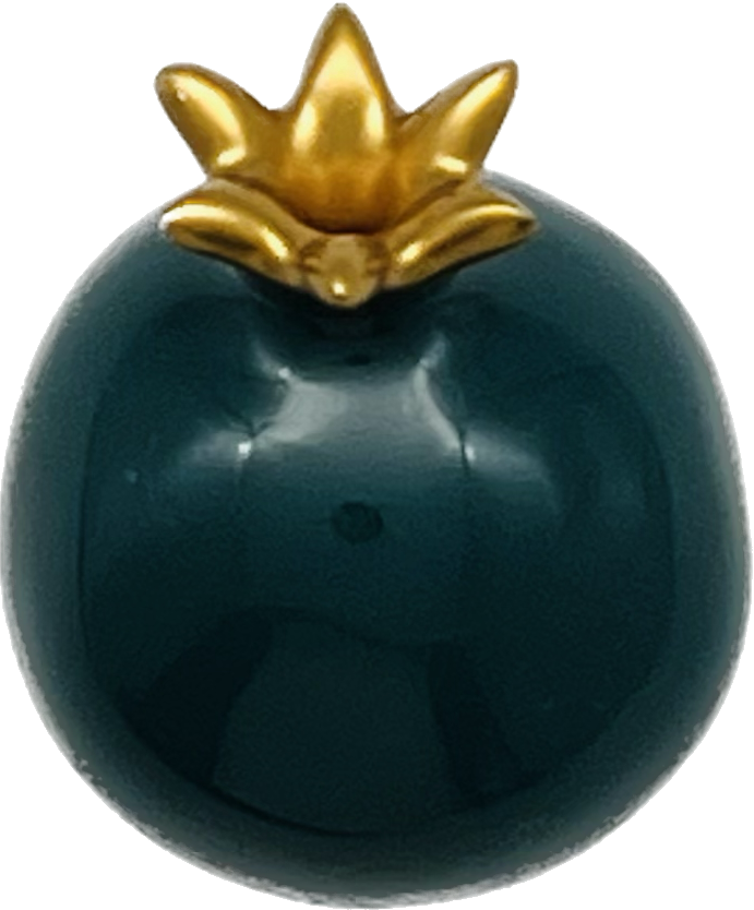 Tiny Ceramic Pomegranate