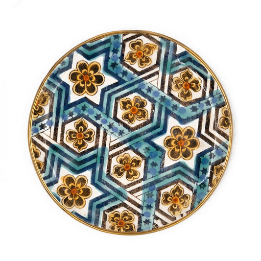 Turquoise Mosaic Side Plates