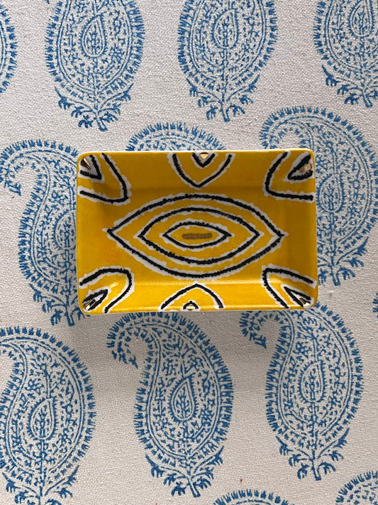 Ikat pattern vide poche