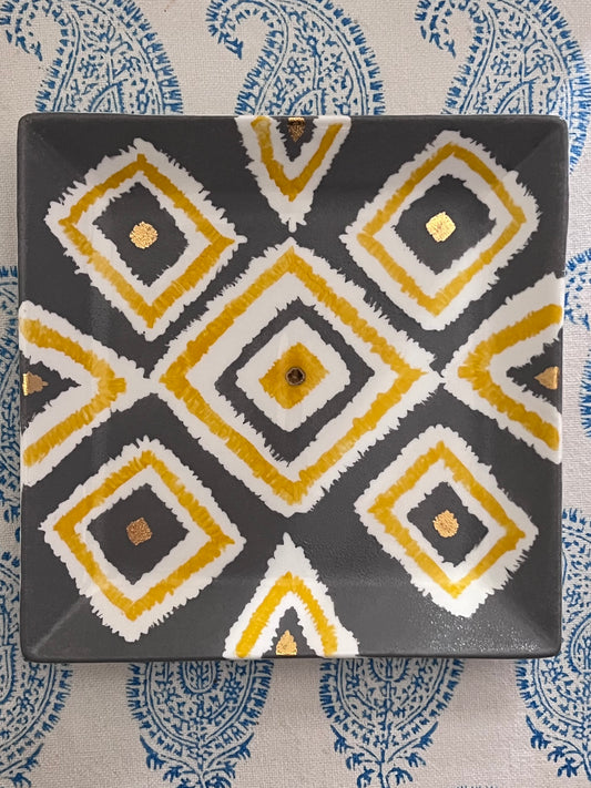 Ikat pattern vide poche